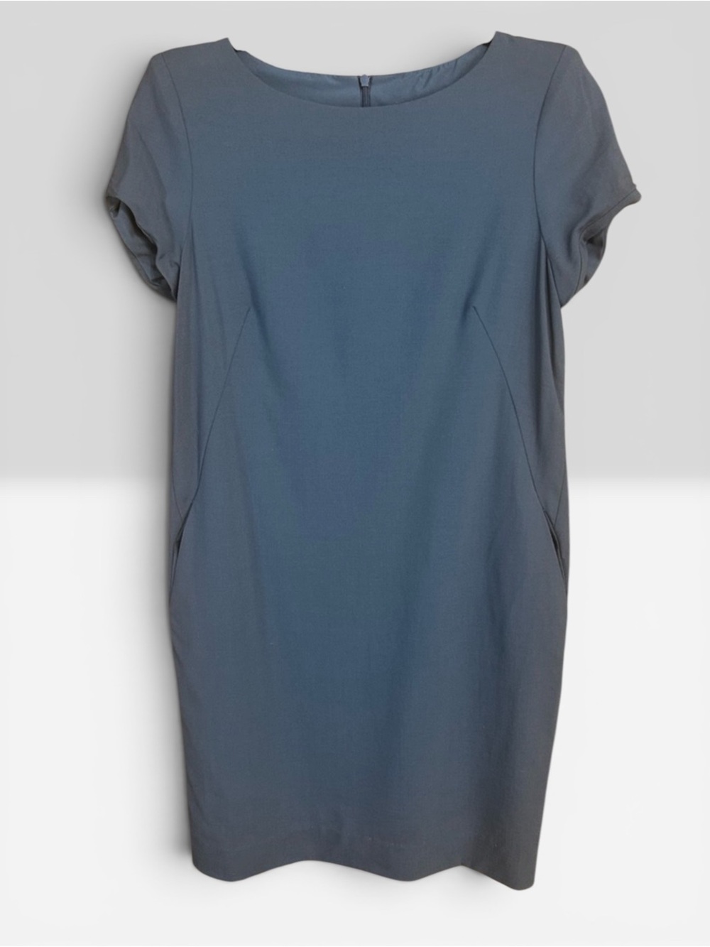 M.M.LaFleur The Etsuko Dress | Charcoal Gray Wool Blend Sheath | Size 2 $259